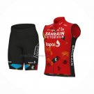 2022 Wind Vest Bahrain Victorious Red And Bib Short