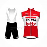 2022 Wind Vest Lotto Soudal Red And Bib Short