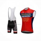 2018 Wind Vest Bahrain Merida Red And Bib Short