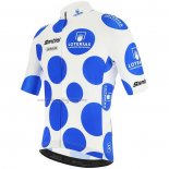 2020 Cycling Jersey Vuelta Espana Blue White Short Sleeve