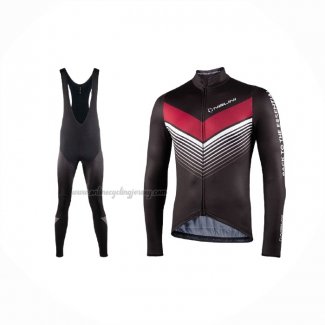 2021 Cycling Jersey Nalini Black Long Sleeve And Bib Short