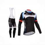 2014 Cycling Jersey Nalini Black Long Sleeve And Bib Short