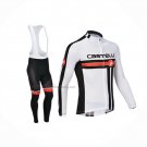 2013 Cycling Jersey Castelli White Long Sleeve And Bib Short