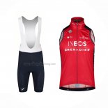 2023 Wind Vest INEOS Red And Bib Short