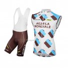 2016 Wind Vest Ag2rla White Blue And Bib Short