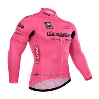 2015 Cycling Jersey Giro D'italy Pink Long Sleeve