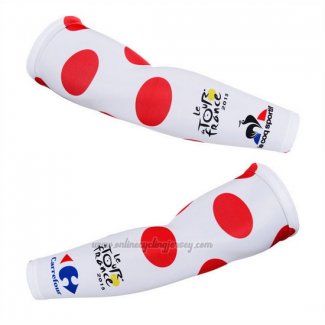 2015 Tour De France Arm Warmer Cycling White Red