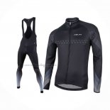 2017 Cycling Jersey Nalini Black Long Sleeve And Bib Short