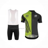 2018 Cycling Jersey Assos SS.Capeepicxc Green Short Sleeve And Bib Short