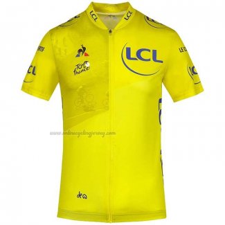 2020 Cycling Jersey Tour De France Yellow Short Sleeve