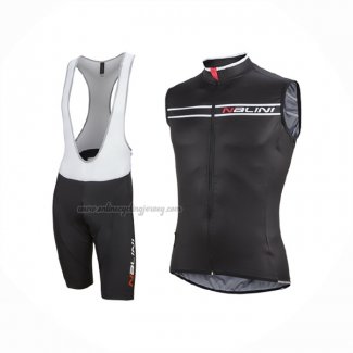 2016 Wind Vest Nalini Black White And Bib Short