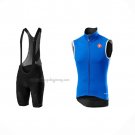 2021 Wind Vest Castelli Blue And Bib Short