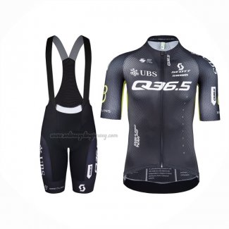 2024 Cycling Jersey Q36.5 Black Short Sleeve And Bib Short