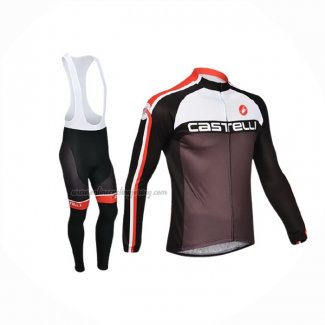 2013 Cycling Jersey Castelli Fuchsia Long Sleeve And Bib Short