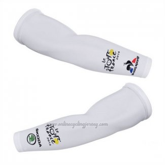 2015 Tour De France Arm Warmer Cycling White