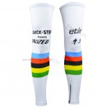 2015 Etixx Quick Step Leg Warmer Cycling White