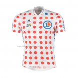 2019 Cycling Jersey Tour De France White Red Short Sleeve