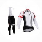 2015 Cycling Jersey Castelli White Long Sleeve And Bib Short