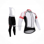 2015 Cycling Jersey Castelli White Long Sleeve And Bib Short