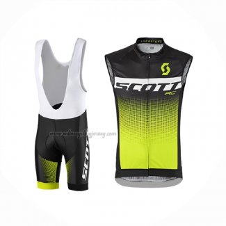 2017 Wind Vest Scott Yellow Black And Bib Short