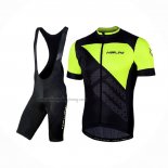 2019 Cycling Jersey Nalini Volata 2.0 Black Yellow Short Sleeve And Bib Short