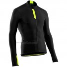 Cycling Jersey Northwave Black Yellow Long Sleeve