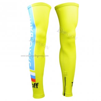 2015 Saxo Bank Tinkoff Leg Warmer Cycling Yellow