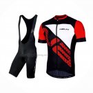 2019 Cycling Jersey Nalini Volata 2.0 Black Red Short Sleeve And Bib Short