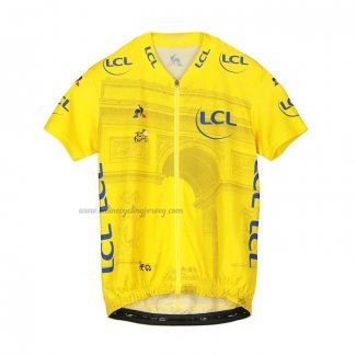 2019 Cycling Jersey Tour De France Yellow Short Sleeve