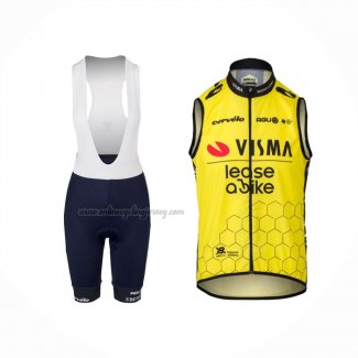 2024 Wind Vest Jumbo Visma Yellow And Bib Short